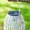 Glitzhome® 10" Woven Solar Powered Outdoor Hanging Lantern